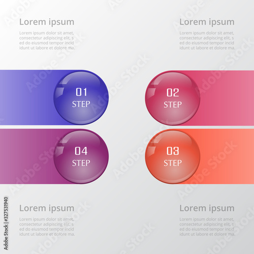 Business Infographics ball concept.