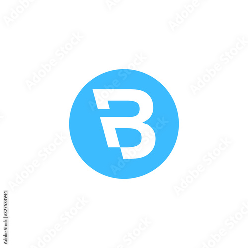 B logo vector icon download template