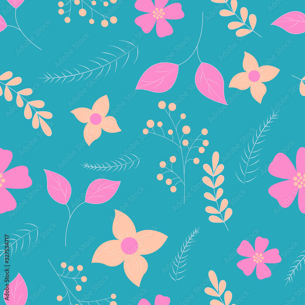 Seamless Floral Pattern Design Seamless Floral Pattern Design