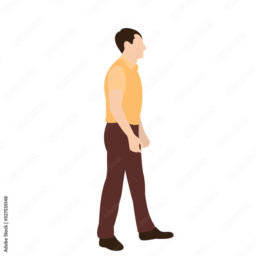 Fototapeta premium vector, isolated, in a flat style guy, man