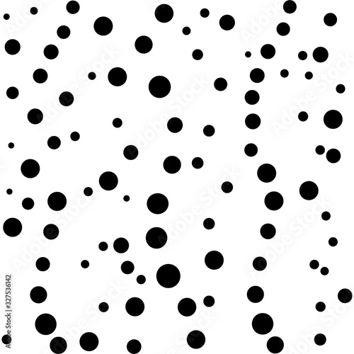 Polka dot seamless pattern. Fashion graphic background design. Abstract monochrome texture. Template for prints, textiles, wrapping, wallpaper, website etc. Vector illustration.