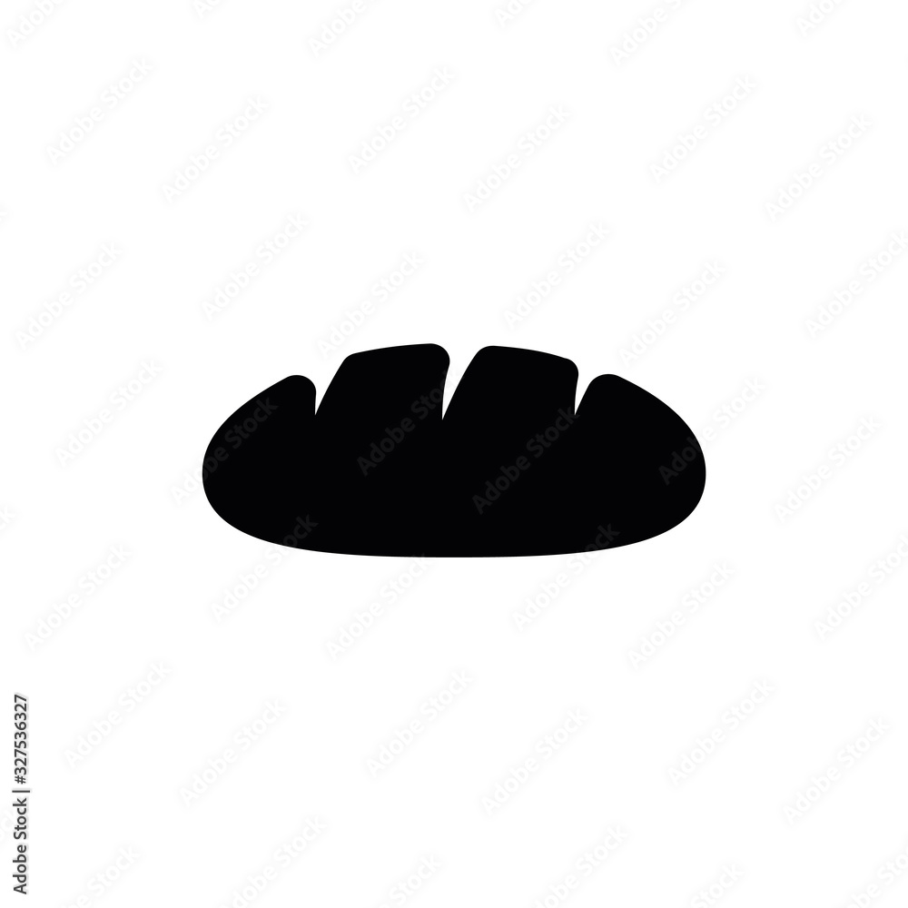 wheat bread icon. flat vector illustration wheat bread icon. flat vector illustration