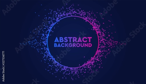 Dynamic abstract flow particles background template.