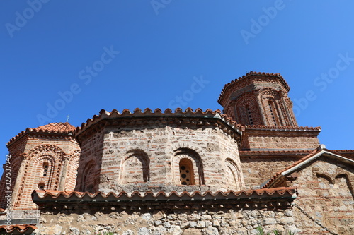 OHRID, MACEDONIA - August 21, 2019: Saint Naum Monastery (Sv. Naum), Ohrid, Republic of Macedonia