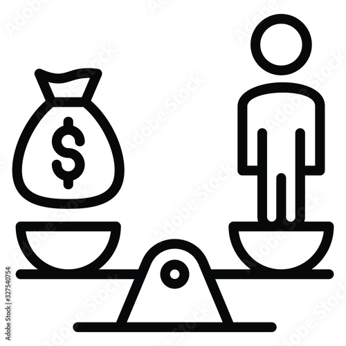Labor Laws Concept, hrm symbol on white background, Employment law and working conditions vector icon design