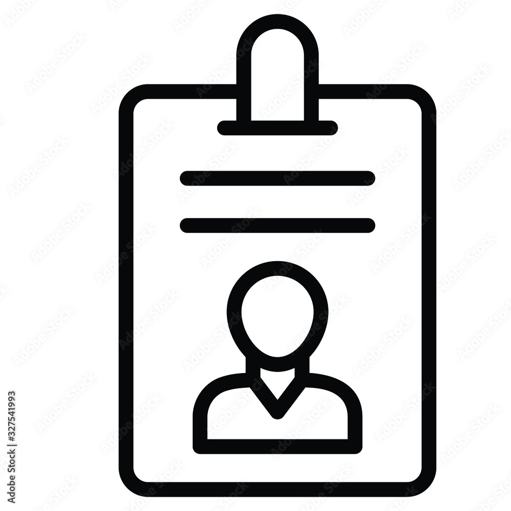 employee identification card vertical concept, hrm symbol on white background, Name Card of Staff Visitor Latch Vector Icon design employee identification card vertical concept, hrm symbol on white background, Name Card of Staff Visitor Latch Vector Icon design