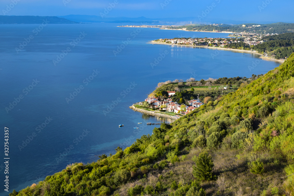 Dardanelles and Guzelyali village, Eren Keui Bay Dardanelles and Guzelyali village, Eren Keui Bay