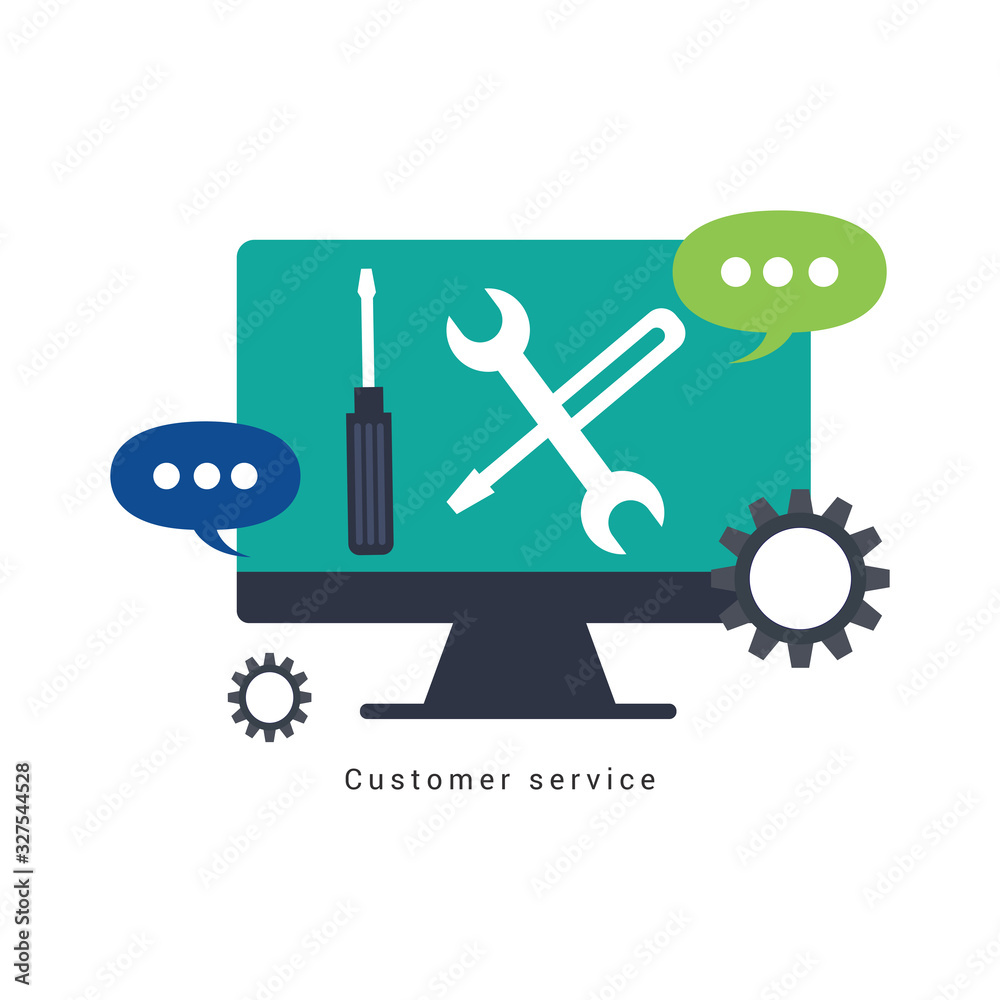 customer support service concept customer support service concept