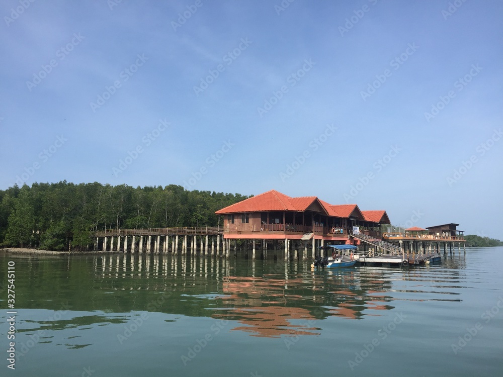 Obraz premium house on the lake