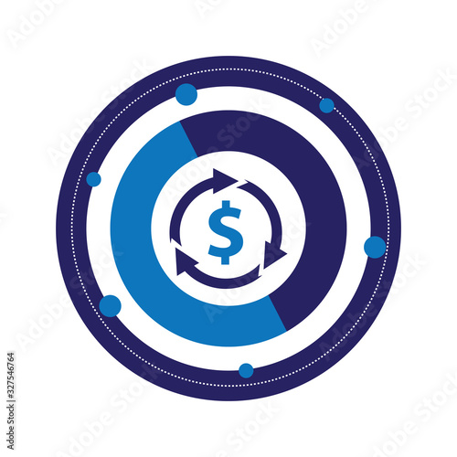 Return of investment vector icon