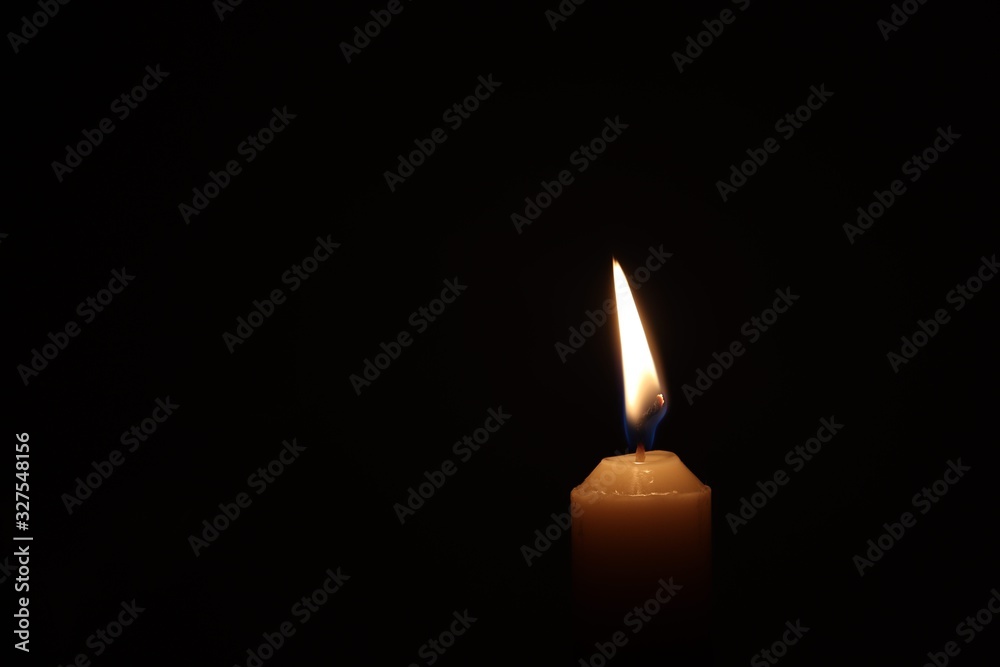 Candle black background of mourning funeral moment of silence	