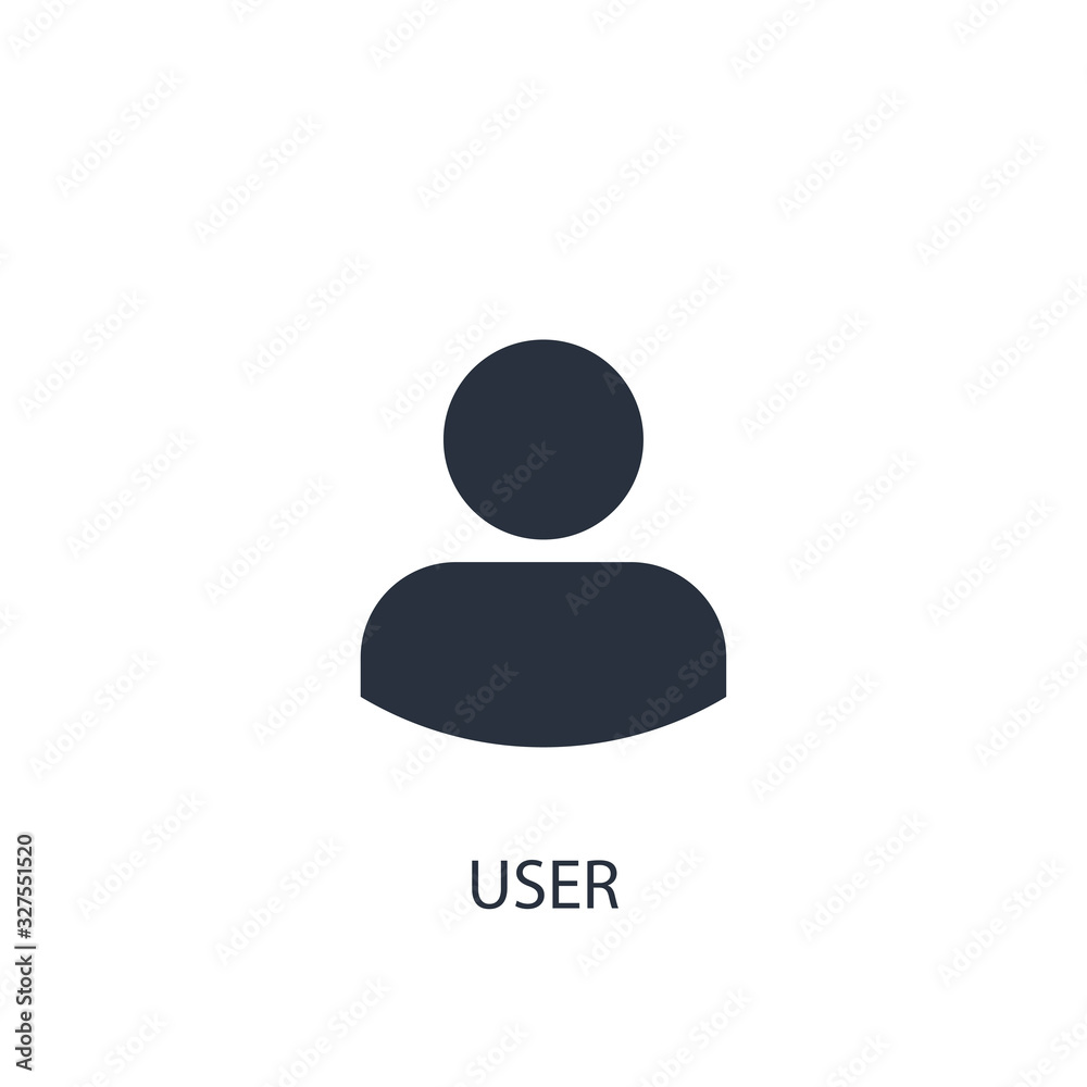 User icon. Simple business element illustration. User icon. Simple business element illustration.