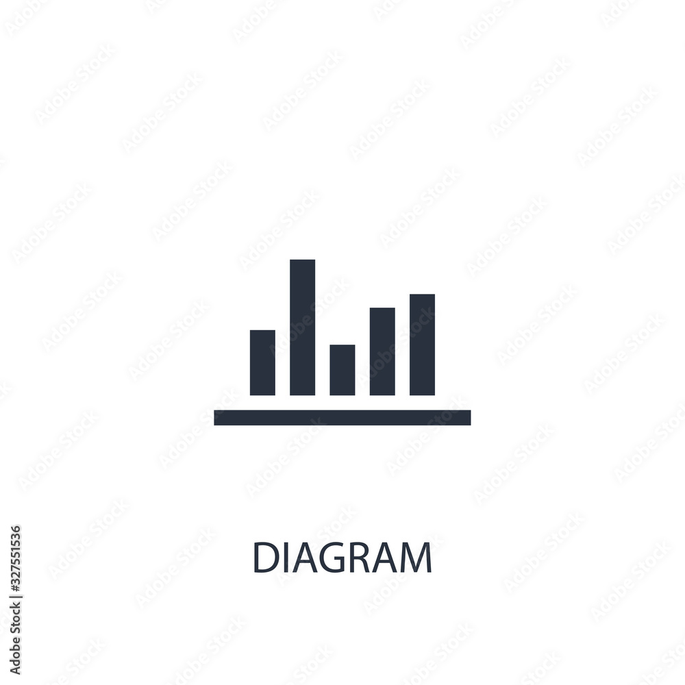 Diagram icon. Simple business element illustration.