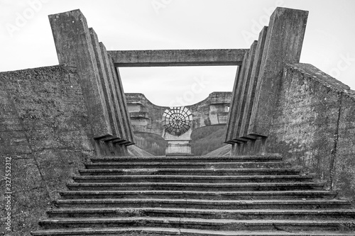 The Monument to the Revolution of the People of Moslavina in Bjelovar-Bilogora County, central Croatia - a Yugoslavia era world war two memorial  photo