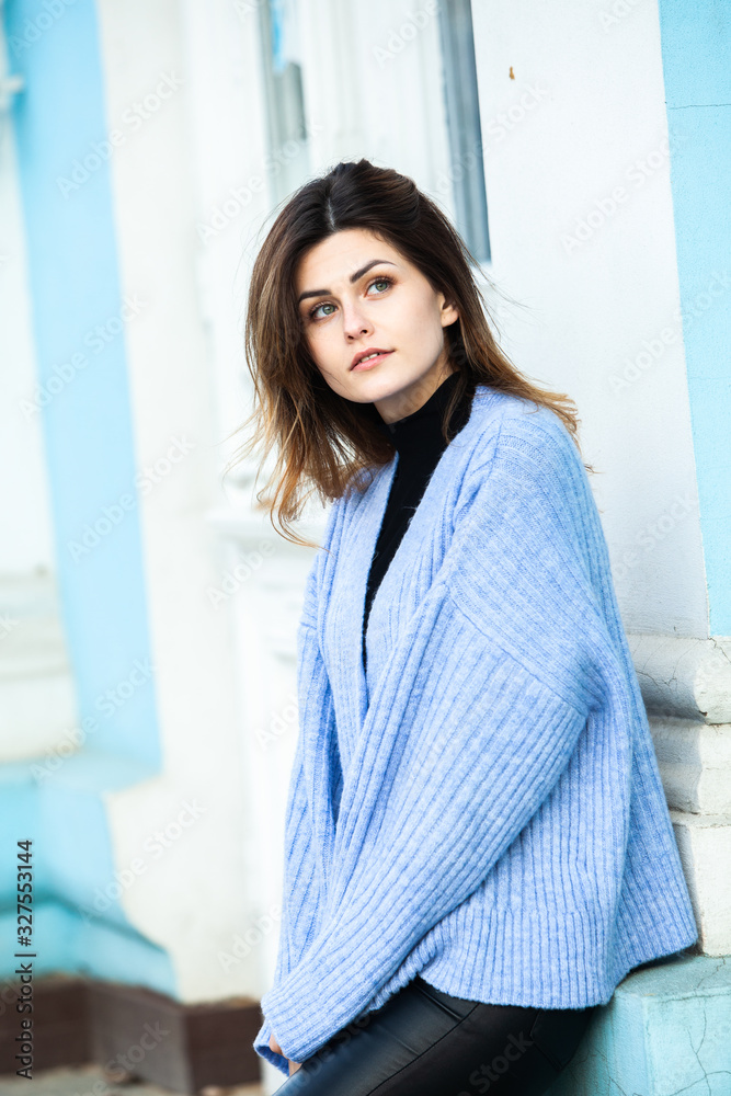 Beauty portrait of female face with natural skin. Beauty portrait of female face. Gorgeous young model woman posing in the city. Wonderful white female. Stylish girl. Hipster. Russian. Beauty portrait of female face with natural skin. Beauty portrait of female face. Gorgeous young model woman posing in the city. Wonderful white female. Stylish girl. Hipster. Russian.