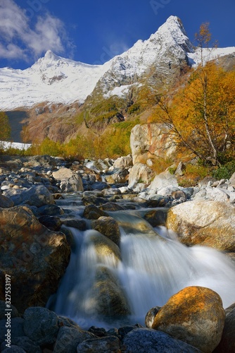 Morning in mountains