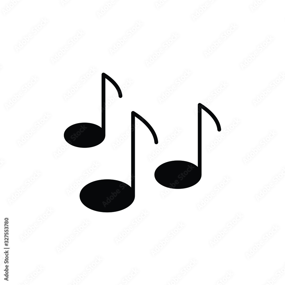 music icon. Musical note - black vector icon music icon. Musical note - black vector icon