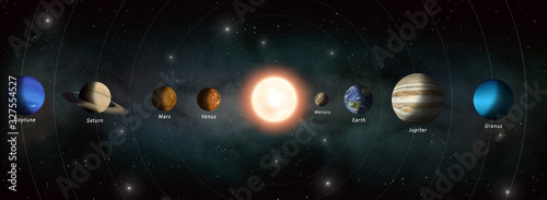 solar system planets banner