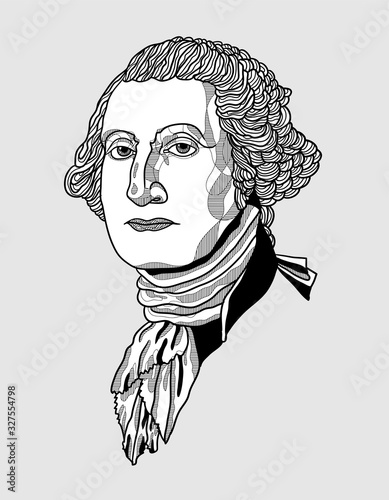 George Washington sculpture.