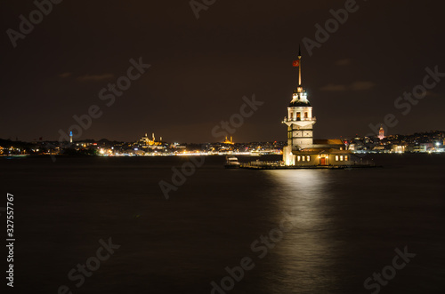 Maiden's Tower (Kızkulusi) on the Bosphorus in Istanbul, Turkey