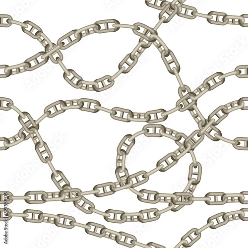 Seamless pattern with old chains.