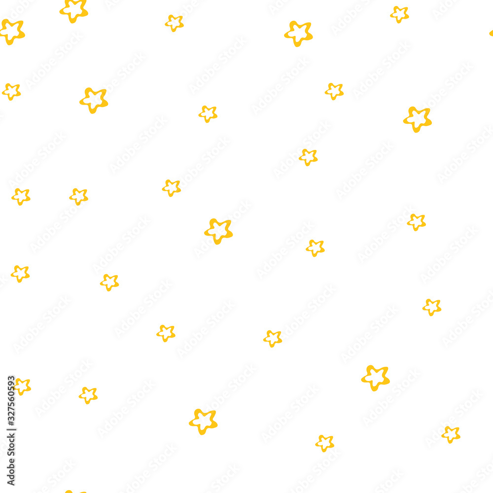 Yellow stars seamless pattern for children Yellow stars seamless pattern for children