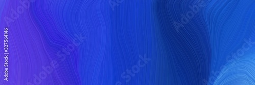dynamic futuristic banner. modern soft swirl waves background design with strong blue, slate blue and midnight blue color