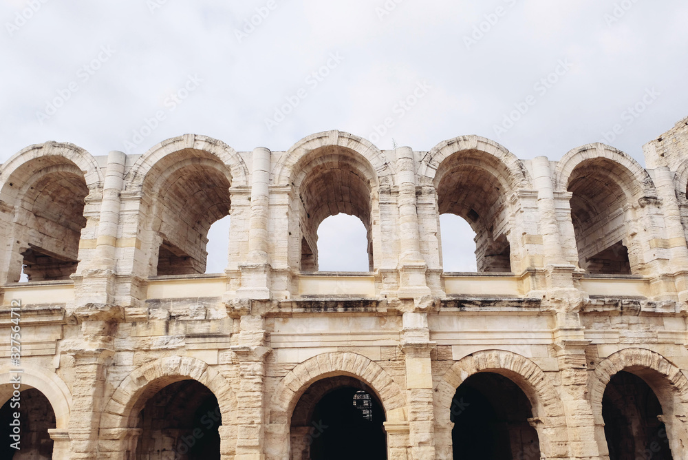 The Arles Amphitheatre, Roman amphitheatre in the southern French town of Arles.