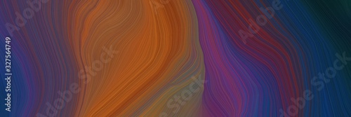 futuristic banner background with old mauve, sienna and very dark blue color. modern waves background illustration