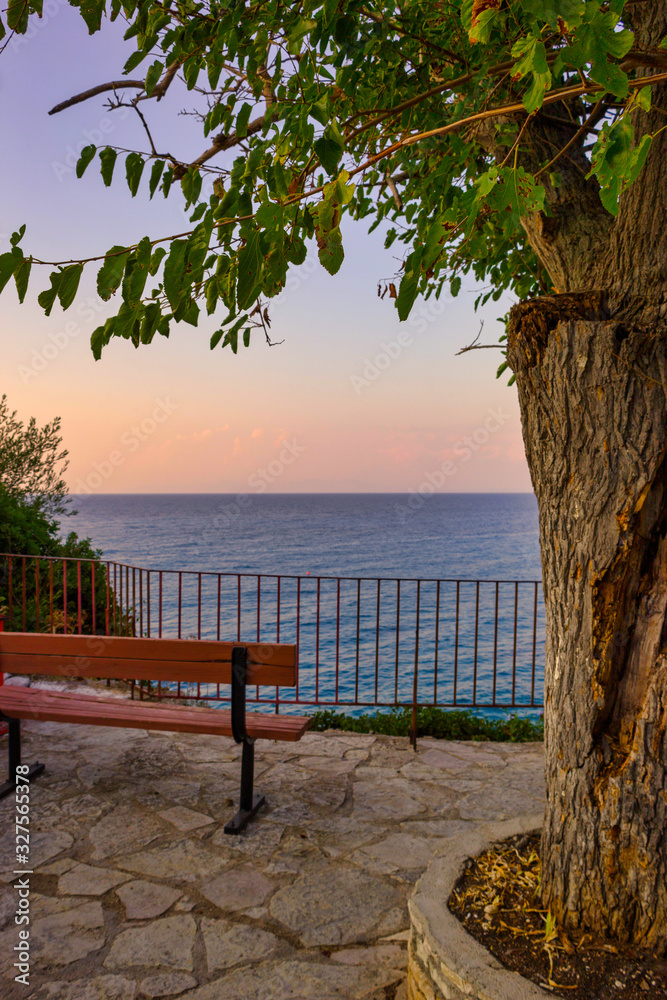 Agios Nikitas village on Lefkada island Agios Nikitas village on Lefkada island