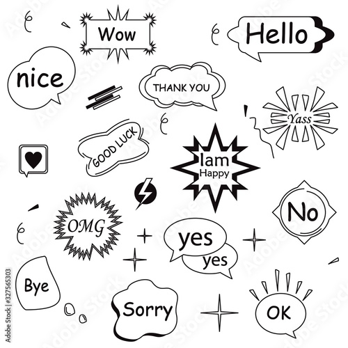 message icon vector template illustration
