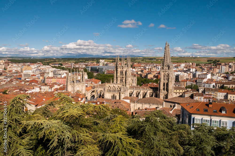 Kathedrale von Burgos - Blick vom Castillo de Burgos
