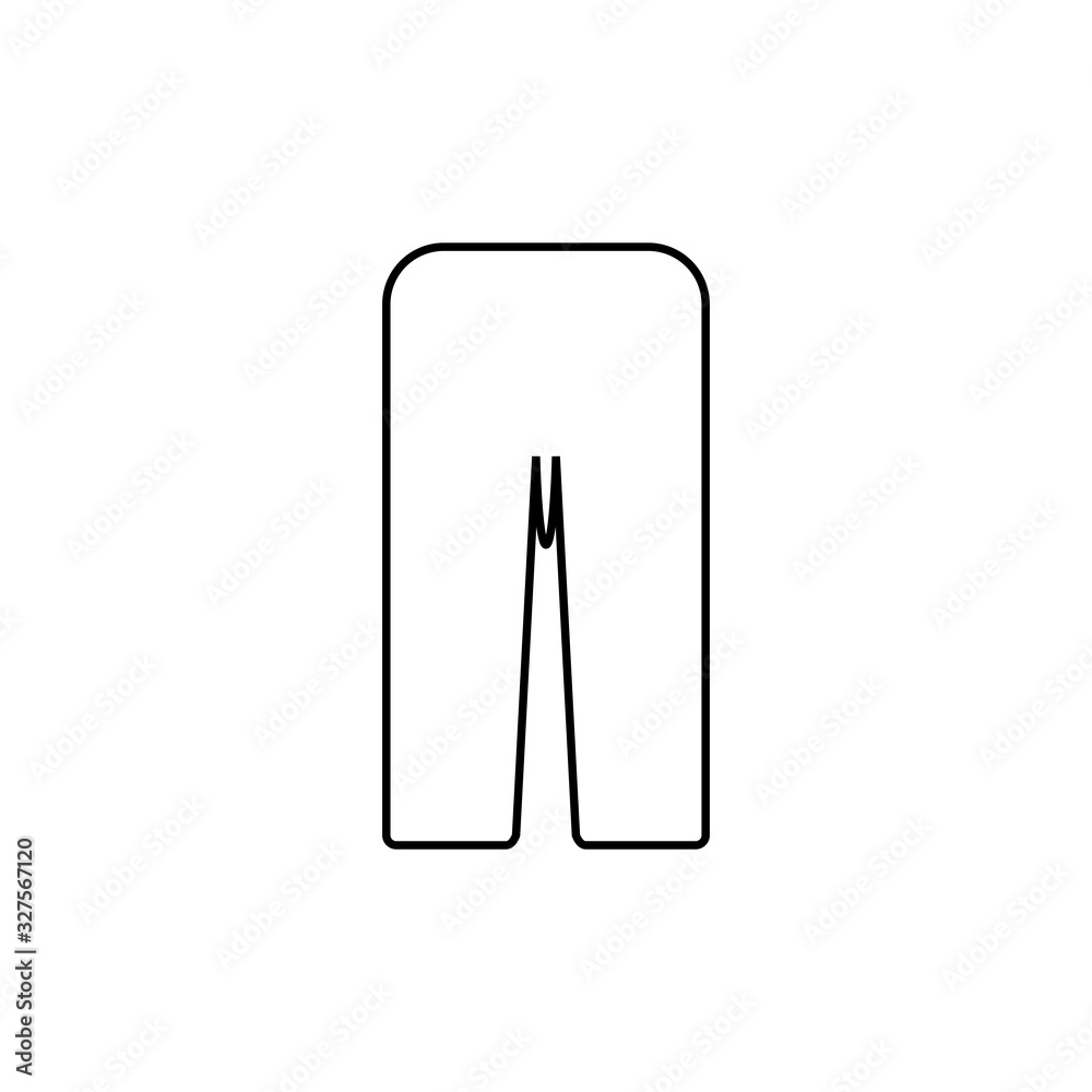 Pants icon. Jeans symbol. Logo design element Pants icon. Jeans symbol. Logo design element