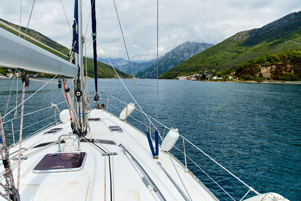 luxury yacht in the sea