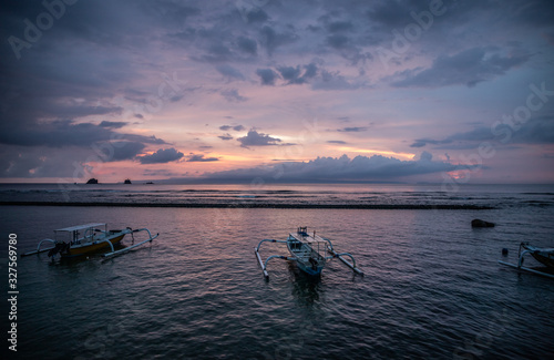 fishing boat at dawn