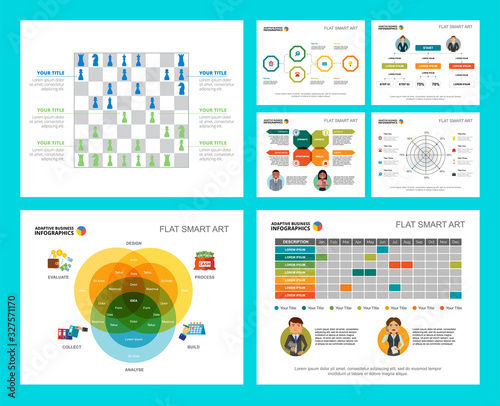 Colorful basketball or finance concept infographic charts set. Business design elements for presentation slide templates. Can be used for annual report, advertising, flyer layout and banner design.