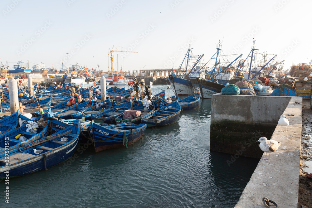 Fototapeta premium Am Hafen von Essaouira, Marokko