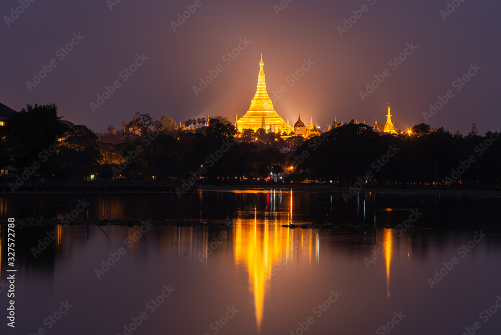The Shwedagon Pagoda one of the most famous pagodas in the world the main attraction of Yangon. Myanmar’s capital city. Shwedagon referred in Myanmar as The crown of Burma