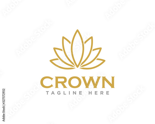 Fototapeta Naklejka Na Ścianę i Meble -  Crown Logo Icon Design Vector