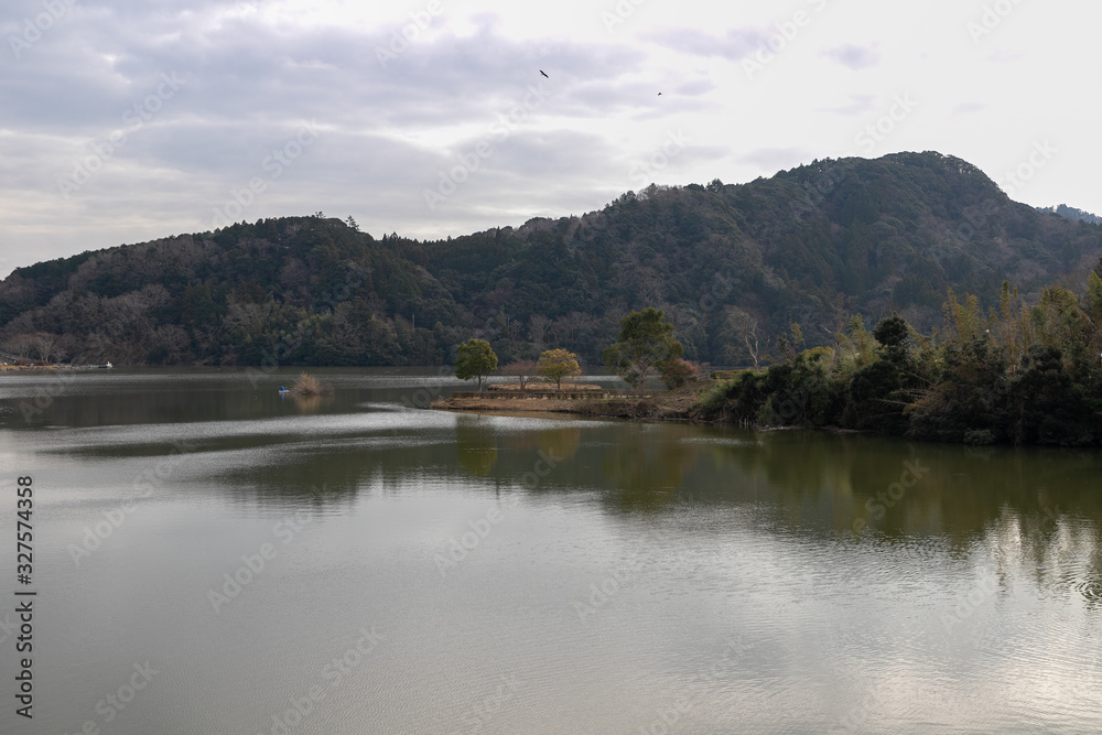 冬の亀山湖 千葉県君津市 日本 冬の亀山湖 千葉県君津市 日本