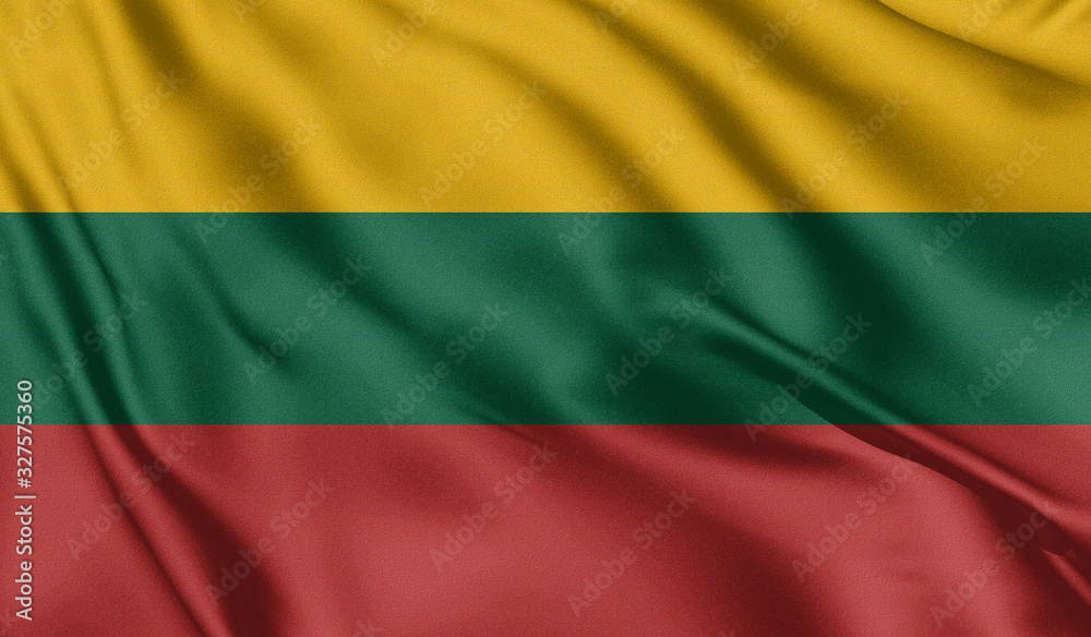 Waving flag of the country of the European Union. 3d illustration Waving flag of the country of the European Union. 3d illustration