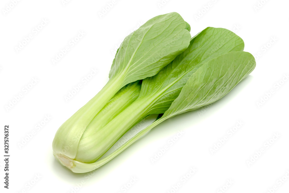 chinese mustard leaf isolated on white background ,Green leaves pattern