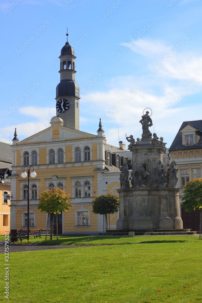 Town Hall in Chrastava, Czech Republic