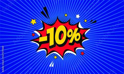 discount Comic  style design 