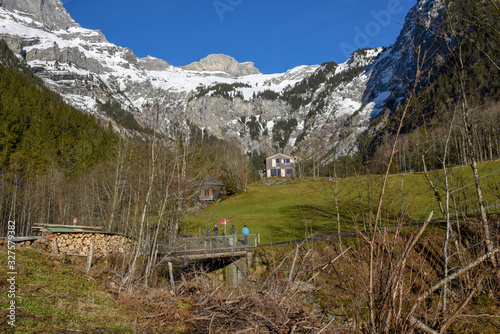 Mountain landscape at Engelberg on Switzerland
