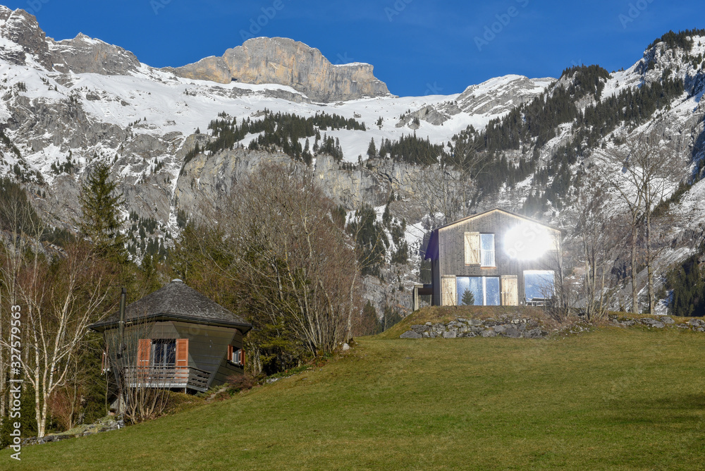 Mountain landscape at Engelberg on Switzerland