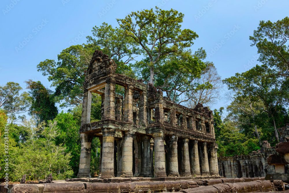 Le grenier à riz du temple Preah Khan dans le domaine des temples de Angkor, au Cambodge Le grenier à riz du temple Preah Khan dans le domaine des temples de Angkor, au Cambodge