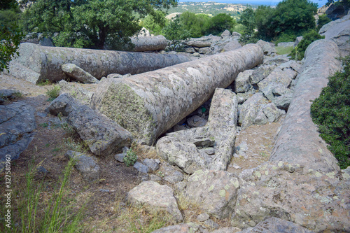 Ancient columns in Yahya Cavus