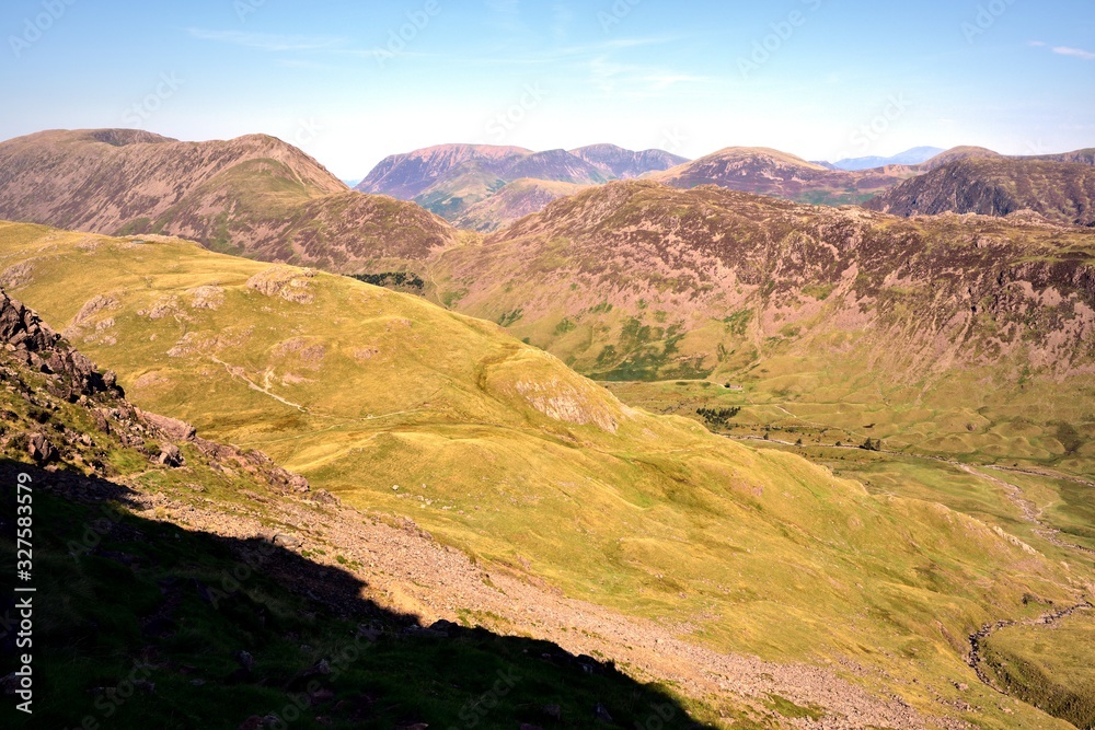 The ridge from Red Pike to Haystacks above Ennerdale