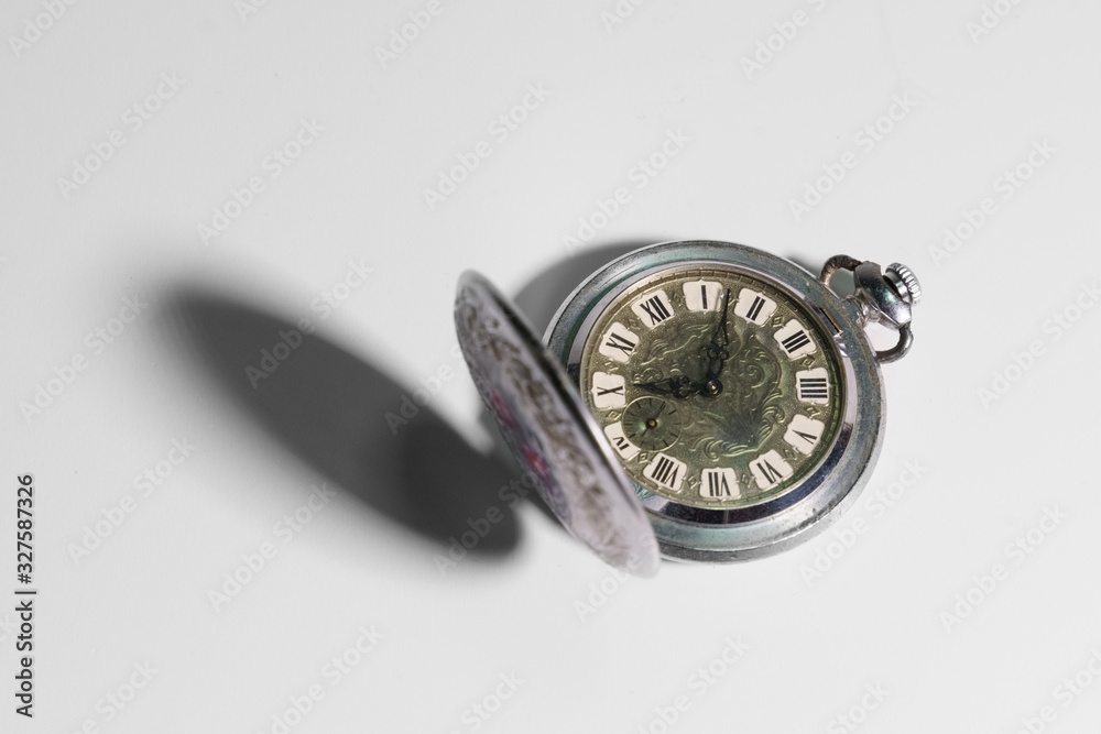 Old pocket metal watch